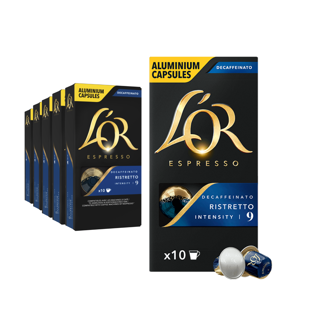 L OR Espresso Ristretto Decaffeinato 10 capsules per pack