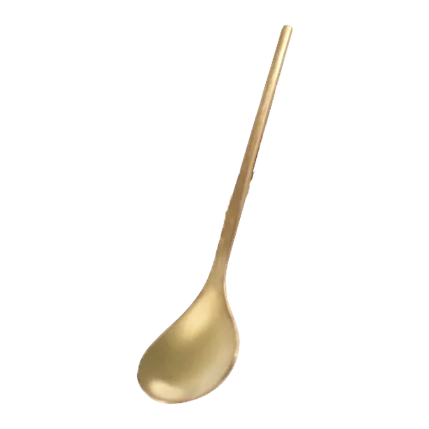 Golden Coloured Spoon